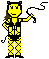 1989 Ford Bronco - This pixelated image depicts a woman in a black outfit, holding a whip in her right hand.