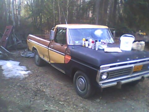 1976 Ford F-150 - This Ford pickup truck appears to be from the mid-1970s, likely around 1973, based on its grille design.