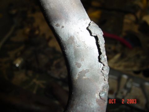 1989 Ford Bronco - This is the tube for the EGR...nice rip in it