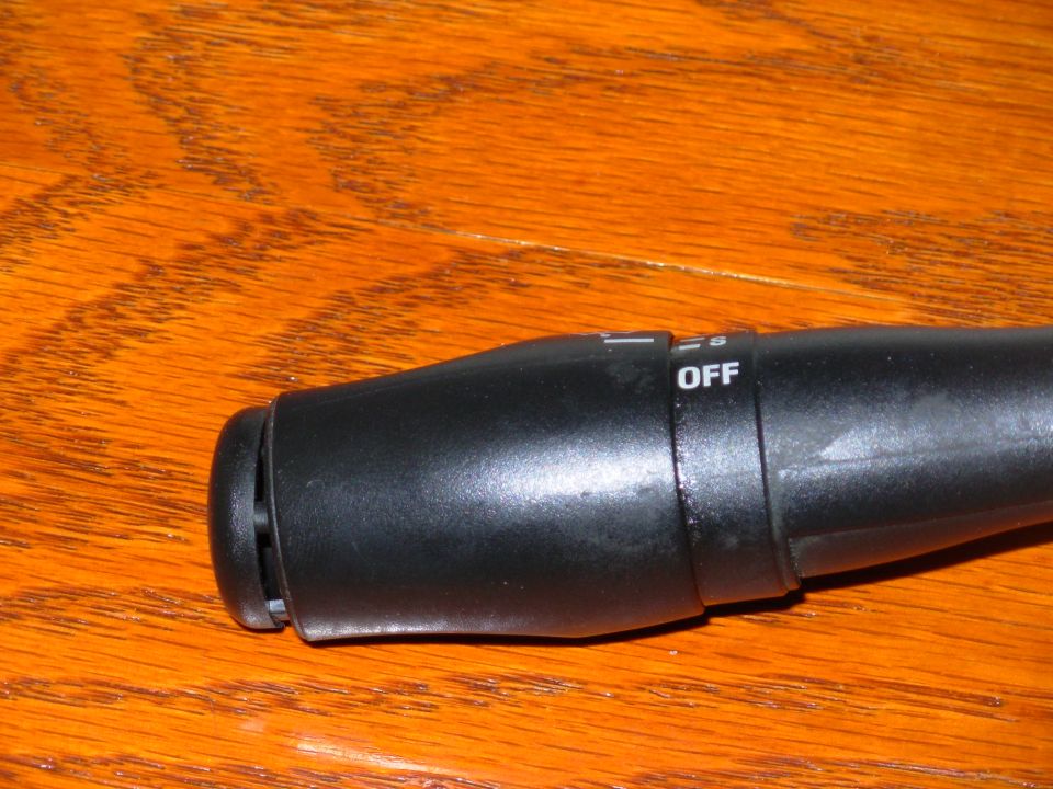 To clean the wiper switch, it's not necessary to remove the MFS from the column.  Just pop the cap off the end.