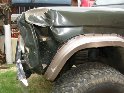 1975 Ford Bronco - The barn wasn't as fast as the Bronco, but it was sturdier.