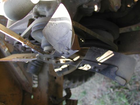 1967 Ford Bronco - Fan after it chewed up the radiator