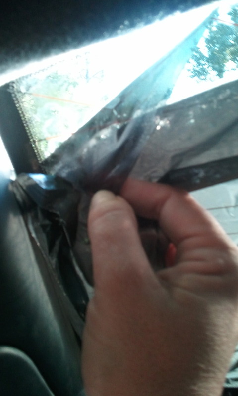 1998 Ford Crown Victoria - checked to see if it would start peeling off at the edge after 30 minutes with the window really hot
