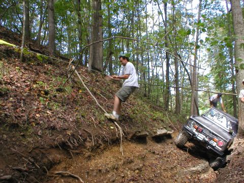 1991 Ford Bronco - Shane Durham pulling cable for Doc