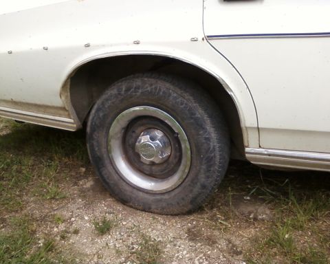 1976 Ford Torino - These are 14" rings, 2" deep, no lip, no lines, a nice smooth look.
