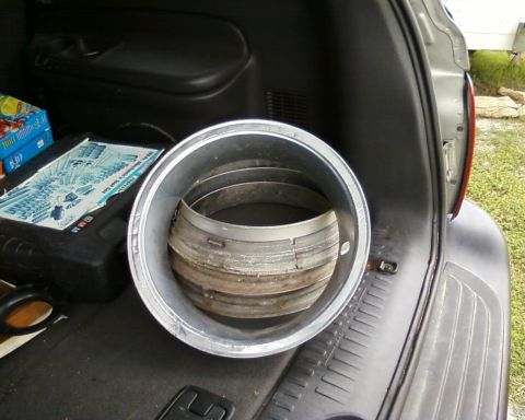 1976 Ford Torino - These THREE inch deep rally rings off a 14" 80s Camaro wheel are TOO DEEP for 14" steel Ford wheels. I bought them anyway because…