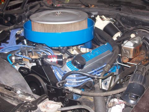 1979 Ford Ranchero - 466" w/ C6 work in progress. Just re-installed 6126 Hooker headers after being coated and a little detail work. new rad on it's way, a…