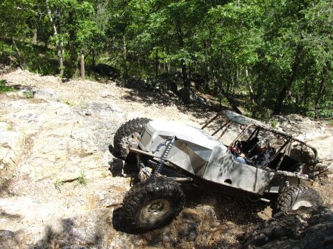 1967 Ford Mustang - Custom off-road buggy tackling a difficult rocky trail.