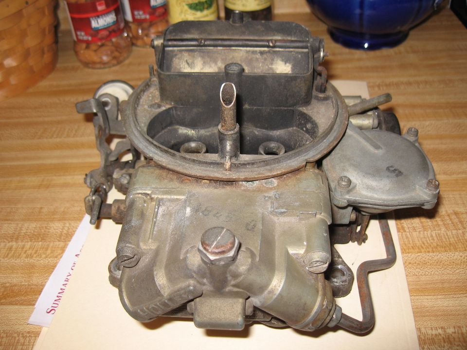 Holley carburetor with visible casting numbers