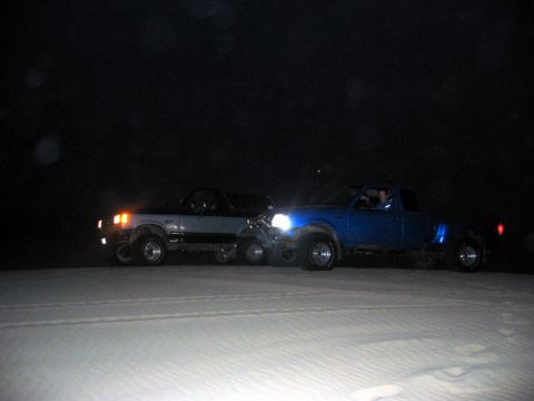 1989 Ford Bronco - me and brian with his 2wd ranger