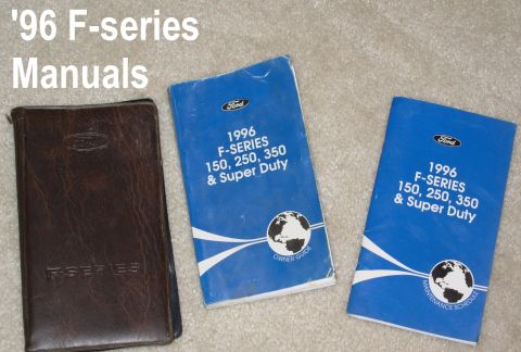 1983 Ford Bronco - '96 F-series Owner & Maintenance Manuals in flap case