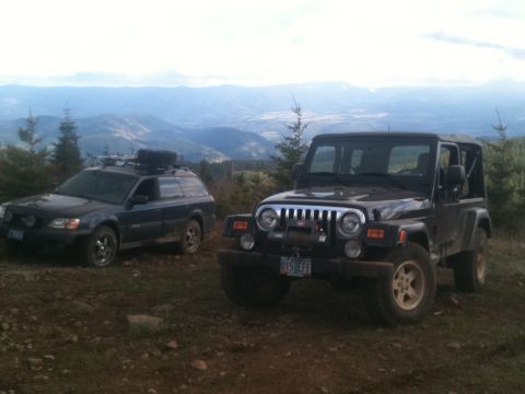 2005 Jeep Wrangler - Sitting on a hill top eating lunch