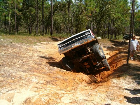 1991 Ford Bronco - The other Jay, in the wash out.