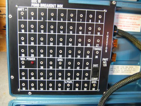 1992 Ford Bronco - This is a Ford EEC IV breakout box, a diagnostic tool for vehicle electrical systems.