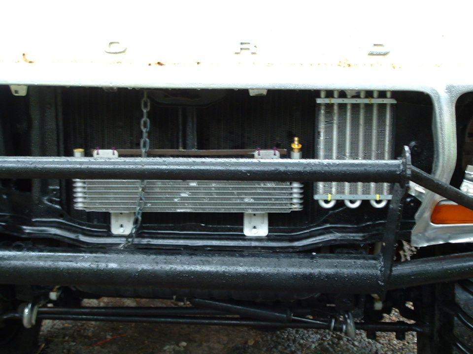 the coolers. tranny left & p/s right