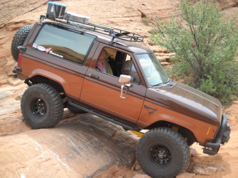 1986 Ford Bronco II - This 1986 Ford Bronco II is navigating a rocky off-road course.