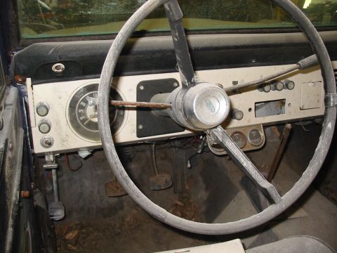 1969 Ford Bronco - This truck (was a mud truck) had very little rust but was deteriorating from lack of use. Dash was in decent shape
