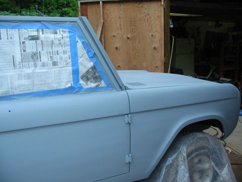 1969 Ford Bronco - time to tack it off for paint