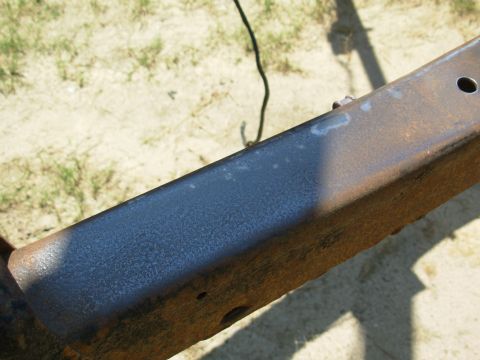 1976 Ford Bronco - This frame has no VIN stamping under the passenger seat.