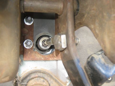 1978 Ford Bronco - This image shows a detailed view of the mechanical linkage for a vehicle's clutch system.