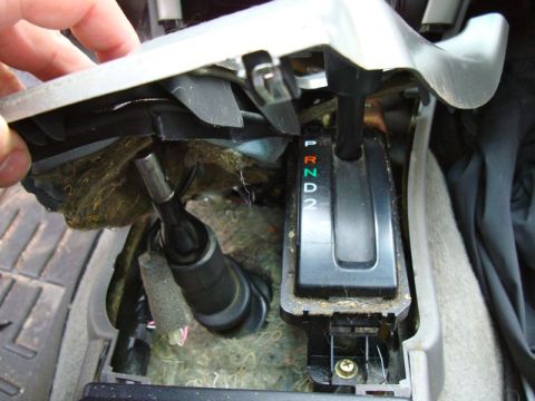 2002 Toyota 4Runner - Center console removed to access wiring for JVC stereo install in a 2002 Toyota 4Runner.