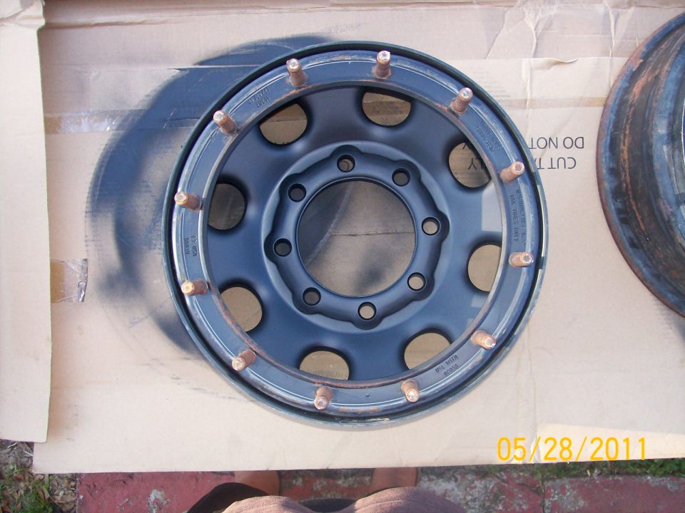 Truck wheel with 8 lug nuts and 10 bolt holes