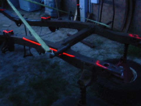 1976 Ford Bronco - There's some twist... The laser crosses both of the rearmost body mounts, and the middle driver's seat mount. But it's lower on the passeng…