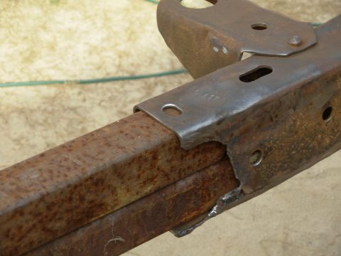 1976 Ford Bronco - Two 2-inch square tubes are a good form to straighten these frame horns, and a good start to a real bumper. IF THE IMAGE IS TOO SMALL, clic…