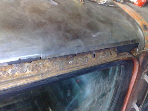 1978 Ford Bronco - I'd already replaced the gutter with new metal from underneath and that was where the rot stopped.There was about 3 inches of the swage lin…