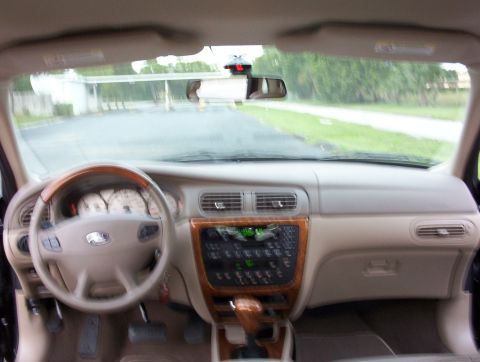 2003 Ford Taurus - Interior view of a 2003 Ford Taurus, showing the dashboard, steering wheel, and center console.