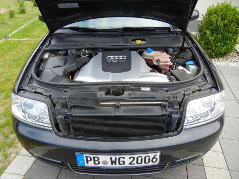 2003 Audi A6 - The license plate indicates the vehicle is from 2006, contradicting the registry's claim of 2003.