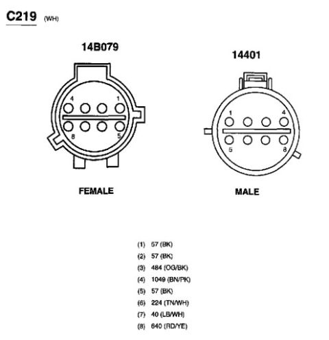 2003 Ford Crown Victoria - main connector