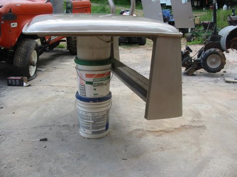 1969 Ford Bronco - top with paint on it... found spots that still needed attention, I will fix that in a few years