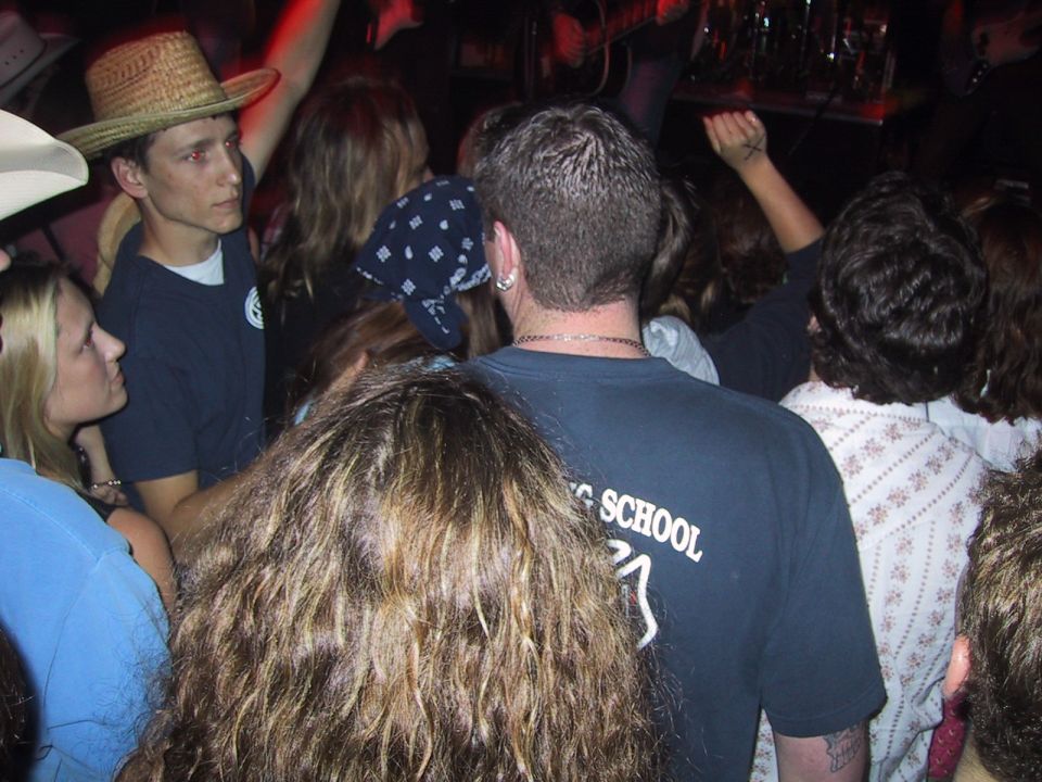 He came thru the crowd during Pats performance...