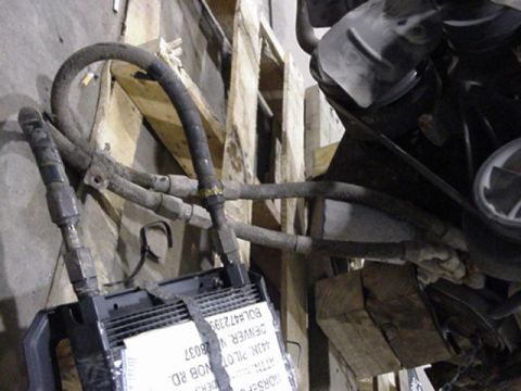 1989 Ford Bronco - This is the oil cooler that came with it. I have no way to prove it is stock, but it seems to be as old as everythign else...notice the rad…