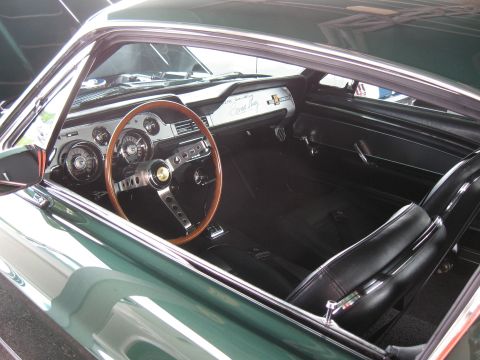 1968 Shelby GT500 - Interior view of a 1968 Shelby GT500, highlighting its classic dashboard and seating.