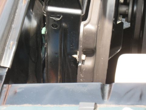 1968 Shelby GT500 - Close-up view of the VIN stamping on a 1968 Shelby GT500, confirming its authenticity.