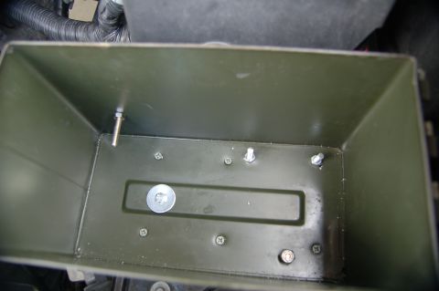 2007 Chevrolet Silverado 1500 - Toolbox installed in engine bay, likely for storage.