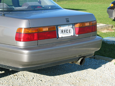 1997 Ford Taurus - yes, i CAN fit my head in that muffler.