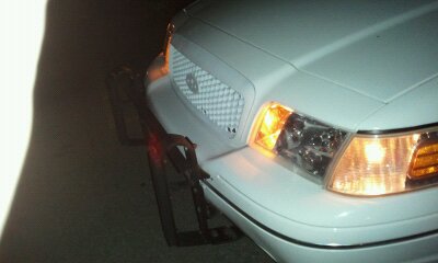 1998 Ford Crown Victoria - 1998 Ford P71 Tricky Vicky Body color grille mod-drivers side view whited out baby