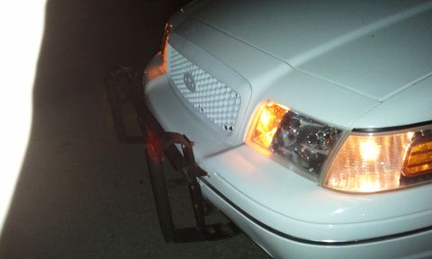 1998 Ford Crown Victoria - 1998 Ford P71 Tricky Vicky Body color grille mod-drivers side view whited out baby