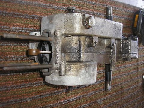 1981 Garelli Rally Sport - This is a close-up view of a moped engine block, showing internal components like the piston and cylinder.