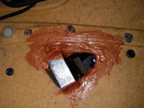 1996 BMW Z3 - all covered in RTV additional strength to help make everything one piece, to share load. RTV is also down into the foam and between all lay…