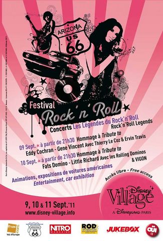 1991 Ford LTD Crown Victoria - Poster advertises a Rock 'n' Roll festival with concerts and car exhibitions.