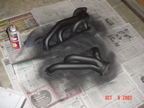 1989 Ford Bronco - New paint for the Headers