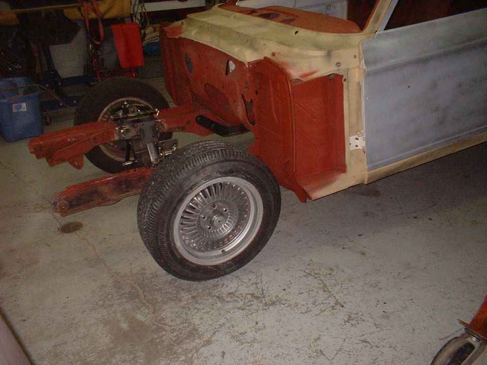 1st time this baby has sat on 4 tires in a loooong time. Now I need to see what permanent wheels I can use.