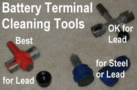 1983 Ford Bronco - Battery Terminal Cleaning Tools The red tool looks cheaper, but it actually works much better than the all-metal version because its edges…