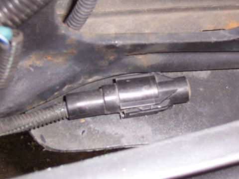 1983 Ford Bronco - OK, where to mount the temperature sensor. I initially mounted it on the radiator support just to the left, (as looking at the truck from t…