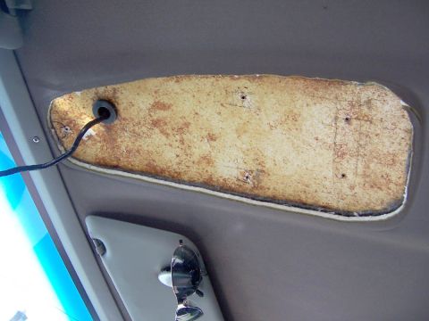 1983 Ford Bronco - Just another view of the cable routing. I used a hole cutter to make a place for the cable to enter and put in a rubber grommet to prevent…