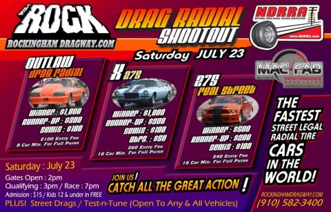 1992 Ford Mustang - Orange 2005 Ford Mustang featured in a drag racing advertisement.